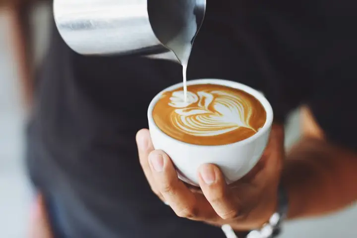 Illustrative free stock food photo for Hazelnut Latte (Small) (not official brand photography)